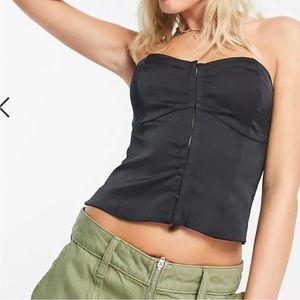 Abercrombie & Fitch Hook and Eye Corset Top